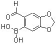 结构式 CAS# 94838-88-7, B-(6-甲酰基-1,3-苯并二氧戊环-5-基)-硼酸