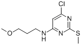 结构式 CAS# 951884-56-3, 4-氯-6-(3-甲氧基丙基氨基)-2-甲硫基嘧啶