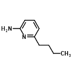 structure of CAS# 95337-74-9, 6-Butyl-2-pyridinamine;2-(n-butyl)-pyridine-6yl-amine;2-Pyridinamine,6-butyl-;6-Butylpyridin-2-amine
