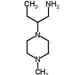 structure of CAS# 953739-57-6, 2-(4-Methyl-1-piperazinyl)-1-butanamine;[2-(4-methylpiperazin-1-yl)butyl]amine;2-(4-methyl-1-piperazinyl)-1-butanamine;2-(4-methylpiperazinyl)butylamine