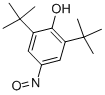 structure of CAS# 955-03-3, 2,6-Bis(1,1-Dimethylethyl)-4-Nitroso-Phenol;Quinone-4-Oxime, 2,6-Di-T-Butyl-;Aids161194;2,6-Ditert-Butyl-4-Nitrosophenol