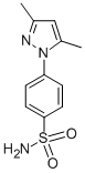 structure of CAS# 955-15-7, 4-(3,5-Dimethyl-1H-Pyrazol-1-Yl)-Benzenesulfonamide;4-(3,5-Dimethyl-1-Pyrazolyl)Benzenesulfonamide;Btb 06658;Zinc00092055