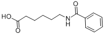 structure of CAS# 956-09-2, 6-Benzamidohexanoic acid;6-[(Oxo-Phenylmethyl)Amino]Hexanoic Acid;6-(Phenylcarbonylamino)Hexanoic Acid;Mls000530191