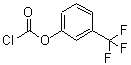 结构式 CAS# 95668-29-4, 3-(三氟甲基)苯基氯甲酸酯