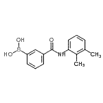 structure of CAS# 957060-99-0, {3-[(2,3-Dimethylphenyl)carbamoyl]phenyl}boronic acid;[3-[(2,3-Dimethylphenyl)carbamoyl]phenyl]boronic acid;3-(2,3-Dimethylphenylaminocarbonyl)phenylboronic acid;3-[(2,3-Dimethylphenyl)carbamoyl]benzeneboronic acid 96%