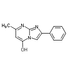structure of CAS# 95980-02-2, 7-Methyl-2-phenylimidazo[1,2-a]pyrimidin-5-ol;7-methyl-2-phenyl-4-hydroimidazo[1,2-a]pyrimidin-5-ol;7-Methyl-2-phenylimidazo[1,2-a]pyrimidin-5-ol;MFCD03001195