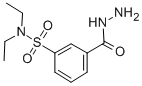 structure of CAS# 96134-80-4, 3-[(Diethylamino)Sulfonyl]-Benzoic Acid Hydrazide;3-Carbazoyl-N,N-Diethyl-Benzenesulfonamide;3-(Aminocarbamoyl)-N,N-Diethyl-Benzenesulfonamide;Oprea1_100015
