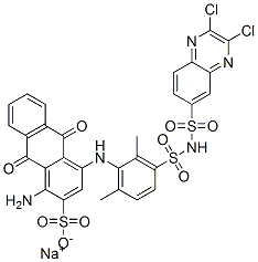 CAS#: 97375-13-8， Sodium 1-Amino-4-[3-[[(2,3-Dichloro-6-Quinoxalinyl)Sulphonyl]Sulphamoyl]-2,6-Dimethylphenyl]Amino-9,10-Dihydro-9,10-Dioxoanthracene-2-Sulphonate