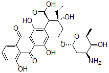 CAS#: 97583-07-8， 10-Carboxy-13-Deoxocarminomycin