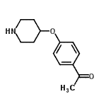 CAS#: 97840-07-8， 1-[4-(4-Piperidinyloxy)phenyl]ethanone