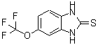 结构式 CAS# 97963-59-2, 5-(三氟甲氧基)-1,3-二氢-2H-苯并咪唑-2-硫酮