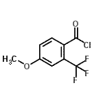 结构式 CAS# 98187-17-8, 4-甲氧基-2-(三氟甲基)苯甲酰氯
