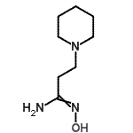 结构式 CAS# 98487-57-1, (1Z)-N'-羟基-3-(1-哌啶基)丙脒
