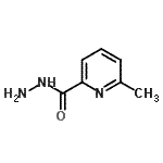 structure of CAS# 98547-86-5, 6-Methyl-2-pyridinecarbohydrazide;6-Methyl-2-picolinic acid hydrazide;6-methylpicolinohydrazide;NSC197180