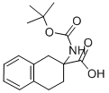 结构式 CAS# 98569-12-1, 2-叔丁氧羰基氨基-1,2,3,4-四氢萘-2-羧酸