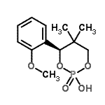 structure of CAS# 98674-82-9, (4R)-4-(2-Methoxyphenyl)-5,5-dimethyl-1,3,2-dioxaphosphinan-2-ol 2-oxide;- -2-HYDROXY-4- -5,5-DIMETHYL-1,3,2-DIOXAPHOSPHORINANE;(4R)-(+)-<wbr>5,5-Dimet<wbr>hyl-2-hyd<wbr>roxy-4-(2<wbr>-methoxyp<wbr>henyl)-1,<wbr>3,2-dioxa<wbr>phosphina<wbr>ne 2-oxide;(4R)-(+)-<wbr>5,5-Dimet<wbr>hyl-4-(2-<wbr>methoxyph<wbr>enyl)-1,3<wbr>,2-dioxap<wbr>hosphinan<wbr>-2-ol 2-o<wbr>xide