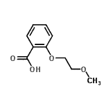 结构式 CAS# 98684-32-3, 2-(2-甲氧基乙氧基)苯甲酸