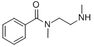 结构式 CAS# 98902-12-6, N-甲基-N-(2-甲基氨基-乙基)-苯甲酰胺