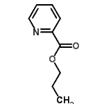 structure of CAS# 98996-05-5, Propyl 2-pyridinecarboxylate;2-Pyridinecarboxylic acid propyl ester;Picolinic acid propyl ester;Propyl picolinate