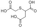 structure of CAS# 99-68-3, 2-Carboxymethylmercaptosuccinic acid;2-(Carboxymethylthio)Butanedioic Acid;2-(Carboxymethylthio)Succinic Acid;Butanedioic Acid, [(Carboxymethyl)Thio]-
