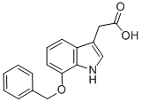 结构式 CAS# 99102-25-7, 7-(苯基甲氧基)-1H-吲哚-3-乙酸