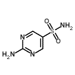 structure of CAS# 99171-23-0, 2-Amino-5-pyrimidinesulfonamide;2-AMINO-5-PYRIMIDINESULFONAMIDE;2-aminopyrimidine-5-sulfonamide;2-Amino-pyrimidine-5-sulfonic acid amide