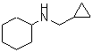 结构式 CAS# 99175-40-3, N-(环丙基甲基)环己胺