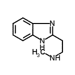 结构式 CAS# 99206-38-9, 2-(1H-苯并咪唑-2-基)-N-甲基乙胺