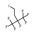 structure of CAS# 99324-96-6, 1,1,1,2-Tetrafluoro-4-iodo-2-(trifluoromethyl)butane;1,1,1,2-Tetrafluoro-2-(trifluoromethyl)-4-iodobutane;1,1,1,2-Tetrafluoro-4-iodo-2-(trifluoromethyl)butane #;4-Iodo-1,1,1,2-tetrafluoro-2-(trifluoromethyl)butane