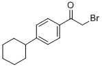 structure of CAS# 99433-28-0, 2-Bromo-1-(4-Cyclohexylphenyl)-Ethanone;Stk208496;Zinc02576082