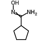 structure of CAS# 99623-12-8, N'-Hydroxycyclopentanecarboximidamide;MFCD07776173;N-Hydroxycyclopentanecarboximidamide