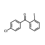 结构式 CAS# 99847-66-2, (4-氯苯基)(2-碘苯基)甲酮