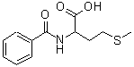 structure of CAS# 99855-84-2, N-Benzoylmethionine;2-(benzoylamino)-4-(methylsulfanyl)butanoic acid;4-(methylsulfanyl)-2-(phenylformamido)butanoic acid;4-methylthio-2-(phenylcarbonylamino)butanoic acid