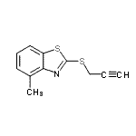 CAS#: 99972-98-2， 4-Methyl-2-(2-propyn-1-ylsulfanyl)-1,3-benzothiazole