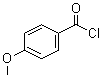 structure of CAS# 100-07-2, 4-Methoxybenzoyl chloride;p-Anisoyl chloride; p-Methoxybenzoyl chloride