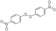 structure of CAS# 100-32-3, 4,4'-Dinitrodiphenyl disulfide;4-Nitrophenyl disulfide; Bis(4-nitrophenyl) disulphide