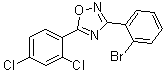 结构式 CAS# 1000339-26-3, 3-(2-溴苯基)-5-(2,4-二氯苯基)-1,2,4-恶二唑