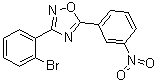 结构式 CAS# 1000339-27-4, 3-(2-溴苯基)-5-(3-硝基苯基)-1,2,4-恶二唑