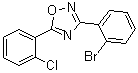 结构式 CAS# 1000339-28-5, 3-(2-溴苯基)-5-(2-氯苯基)-1,2,4-恶二唑