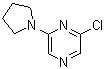 结构式 CAS# 1000339-30-9, 2-氯-6-(吡咯烷-1-基)吡嗪