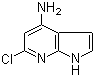 结构式 CAS# 1000340-80-6, 6-氯-1H-吡咯并[2,3-b]吡啶-4-胺