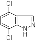 结构式 CAS# 1000341-86-5, 4,7-二氯-1H-吲唑