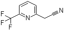 结构式 CAS# 1000564-90-8, 6-(三氟甲基)-2-吡啶乙腈