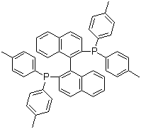 结构式 CAS# 100165-88-6, (S)-2,2'-双[双(4-甲基苯基)膦]-1,1'-联萘