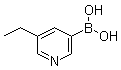 结构式 CAS# 1001907-70-5, (5-乙基吡啶-3-基)硼酸