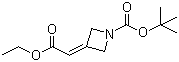 结构式 CAS# 1002355-96-5, 3-(2-乙氧基-2-氧代亚乙基)氮杂环丁烷-1-甲酸叔丁酯