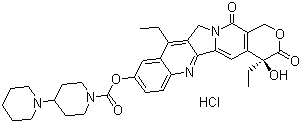 结构式 CAS# 100286-90-6, 盐酸伊立替康; 盐酸依立替康