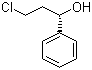结构式 CAS# 100306-34-1, (S)-(-)-3-氯-1-苯基-1-丙醇; 左旋-3-氯苯丙醇