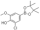 结构式 CAS# 1003298-84-7, 3-氯-4-羟基-5-甲氧基苯硼酸频哪醇酯