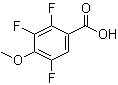 结构式 CAS# 1003709-67-8, 2,3,5-三氟-4-甲氧基苯甲酸